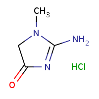 Creatinine hydrochloride formula graphical representation