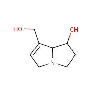 Heliotridine formula graphical representation