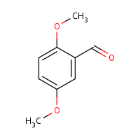 2,5-Dimethoxybenzaldehyde formula graphical representation