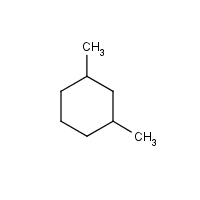 1,3-Dimethylcyclohexane formula graphical representation
