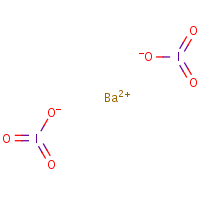 Barium iodate formula graphical representation