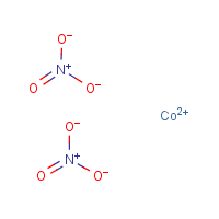 Cobaltous nitrate formula graphical representation