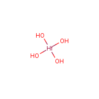 Hafnium hydroxide formula graphical representation