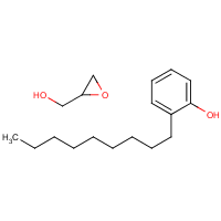 2-Oxiranemethanol, polymer with nonylphenol formula graphical representation