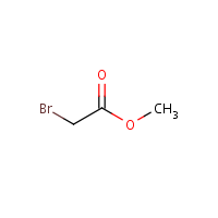 Methyl bromoacetate formula graphical representation