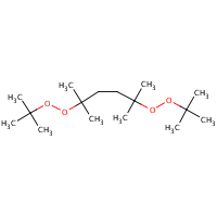2,5-Dimethyl-2,5-di(tert-butylperoxy)hexane formula graphical representation