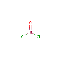 Hafnium oxychloride formula graphical representation