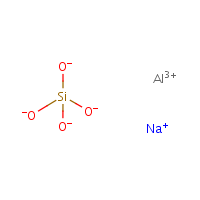 Sodium aluminum silicate formula graphical representation