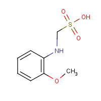 o-Anisidyl-N-methanesulfonic acid formula graphical representation