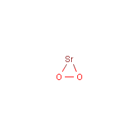 Strontium peroxide formula graphical representation