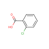 o-Chlorobenzoic acid formula graphical representation