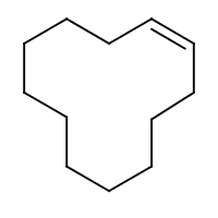 Cyclododecene formula graphical representation