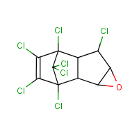 Heptachlor epoxide formula graphical representation
