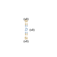 Zirconium silicide formula graphical representation
