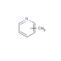 Methylpyridine formula graphical representation
