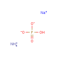 Sodium ammonium phosphate formula graphical representation