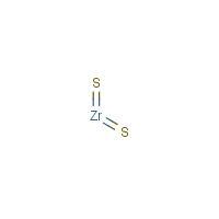 Zirconium sulfide formula graphical representation