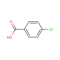 p-Chlorobenzoic acid formula graphical representation