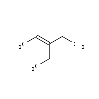 3-Ethyl-2-pentene formula graphical representation
