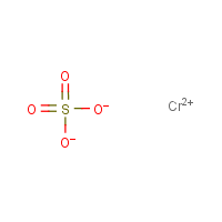Chromium(II) sulfate formula graphical representation