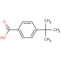 4-tert-Butylbenzoic acid formula graphical representation