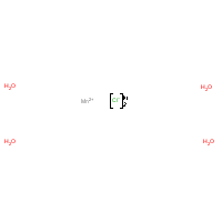 Manganese chloride tetrahydrate formula graphical representation
