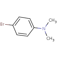 4-Bromo-N,N-dimethylaniline formula graphical representation