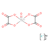 Titanium potassium oxalate formula graphical representation