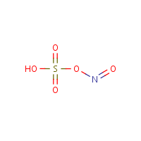 Nitrosylsulfuric acid formula graphical representation