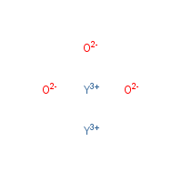 Yttrium oxide formula graphical representation