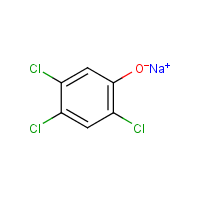 Sodium 2,4,5-trichlorophenolate formula graphical representation