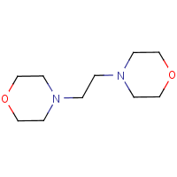 Morpholine, 4,4'-(1,2-ethanediyl)bis- formula graphical representation