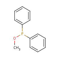 Methyl diphenylphosphinite formula graphical representation