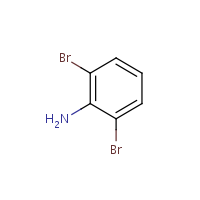 2,6-Dibromoaniline formula graphical representation