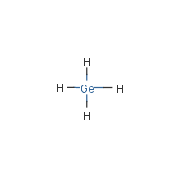 Germanium tetrahydride formula graphical representation