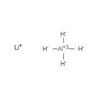 Lithium aluminum hydride formula graphical representation