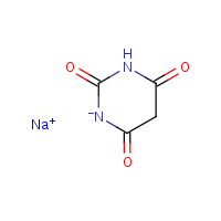 Sodium barbiturate formula graphical representation