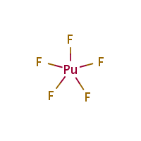 Plutonium pentafluoride formula graphical representation