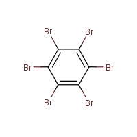 Hexabromobenzene formula graphical representation