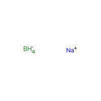 Sodium borohydride formula graphical representation