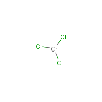 Chromium(III) chloride formula graphical representation