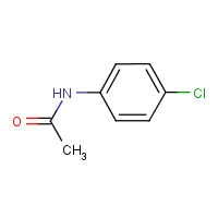 p-Chloroacetanilide formula graphical representation