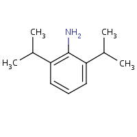 2,6-Diisopropylaniline formula graphical representation