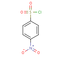 4-Nitrobenzenesulfonyl chloride formula graphical representation