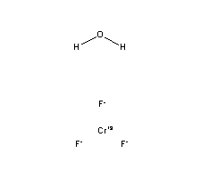 Chromium(III) fluoride tetrahydrate formula graphical representation