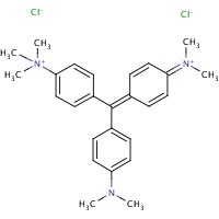 Methyl green formula graphical representation