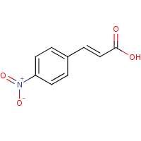 p-Nitrocinnamic acid formula graphical representation
