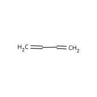 Butadiene formula graphical representation
