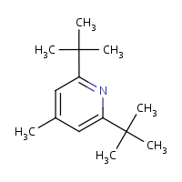 2,6-Di-tert-butyl-4-methylpyridine formula graphical representation