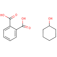 1,2-Benzenedicarboxylic acid, cyclohexyl ester formula graphical representation